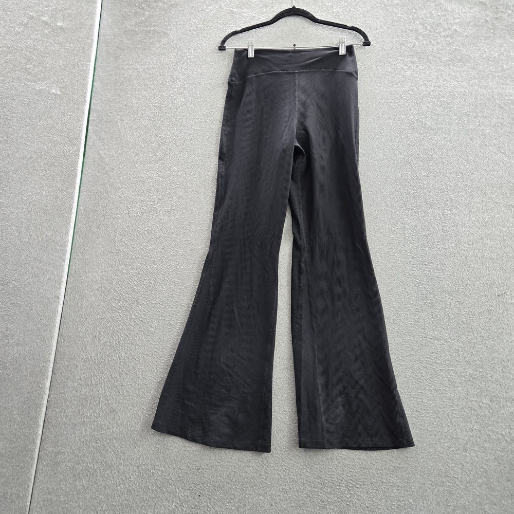 Old Navy Women Activewear Pants M Black Powersoft‎ Super Flare Extra High Rise
